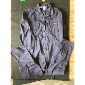 Workrite Flame Resistant Coverall Navy Blue Westex UltraSoft 50-R‎ 131UT95NB FR